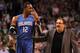BOSTON, MA - JANUARY 23: Head Coach Stan Van Gundy talks to Dwight Howard #12 of the Orlando Magic during the game against the Boston Celtics on January 23, 2012 at the TD Garden in Boston, Massachusetts. NOTE TO USER: User expressly acknowledges and agre
