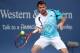 Aug 12, 2014; Cincinnati, OH, USA; Stan Wawrinka returns a shot from Benjamin Becker on day two of the Western and Southern Open tennis tournament at Linder Family Tennis Center. Mandatory Credit: Mark Zerof-USA TODAY Sports