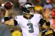 PHILADELPHIA, PA - AUGUST 21: Quarterback Mark Sanchez #3 of the Philadelphia Eagles looks to pass the ball against the Pittsburgh Steelers on August 21, 2014 at Lincoln Financial Field in Philadelphia, Pennsylvania. (Photo by Al Bello/Getty Images)