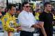 Dillon brothers, Austin (left) and Ty (right), stand next to grandfather, Richard Childress