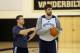 NASHVILLE, TN - OCTOBER 2: Dave Joerger head coach of the Memphis Grizzlies calls a play to Marc Gasol #33 during Training Camp on October 2, 2013 at Vanderbilt University in Nashville, Tennessee. NOTE TO USER: User expressly acknowledges and agrees tha