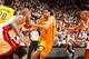 MIAMI, FL - MAY 30: Luis Scola #4 of the Indiana Pacers drives to the basket against the Miami Heat in Game Six of the Eastern Conference Finals during the 2014 NBA Playoffs on May 30, 2014 in Miami, Fl. NOTE TO USER: User expressly acknowledges and agree