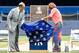 NEW YORK, NY - AUGUST 23: Former New York Yankees manager Joe Torre unviels his plaque that will be installed in Monument Park with his wife Ali at Yankee Stadium during a ceremony prior to a game against the Chicago White Sox on August 23, 2014 in the B