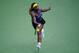 CINCINNATI, OH - AUGUST 17: Serena Williams reaches for the ball during a final match Ana Ivanovic of Serbia on day 9 of the Western & Southern Open at the Linder Family Tennis Center on August 17, 2014 in Cincinnati, Ohio. (Photo by Jonathan Moore/Gett