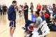 CHICAGO, IL - AUGUST 15: Head Coach, Mike Krzyzewski, Assistant Coach Tom Thibodeau and Derrick Rose of the USA Basketball Men's National Team chats during practice at the Quest MultiSport Facility on August 15, 2014 in Chicago, Illinois. NOTE TO USER: U