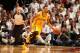 MIAMI, FL - MAY 30: George Hill #3 of the Indiana Pacers drives against the Miami Heat in Game Six of the Eastern Conference Finals during the 2014 NBA Playoffs on May 30, 2014 in Miami, Fl. NOTE TO USER: User expressly acknowledges and agrees that, by do