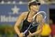 Aug 25, 2014; New York, NY, USA; Maria Sharapova (RUS) in action in her match against Maria Kirilenko (RUS) on day one of the 2014 U.S. Open tennis tournament at USTA Billie Jean King National Tennis Center. Mandatory Credit: Susan Mullane-USA TODAY Sport