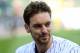 Jul 18, 2014; Chicago, IL, USA; Chicago Bulls new center Pau Gasol is interviewed before the game between the Chicago White Sox and the Houston Astros at U.S Cellular Field. Mandatory Credit: Jerry Lai-USA TODAY Sports