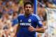 LONDON, ENGLAND - AUGUST 23: Diego Costa of Chelsea celebrates as he scores their first goal during the Barclays Premier League match between Chelsea and Leicester City at Stamford Bridge on August 23, 2014 in London, England. (Photo by Paul Gilham/Gett
