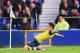 LIVERPOOL, ENGLAND - AUGUST 23: Olivier Giroud of Arsenal celebrates scoring his team's second goal during the Barclays Premier League match between Everton and Arsenal at Goodison Park on August 23, 2014 in Liverpool, England. (Photo by Laurence Griffi