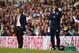 LONDON, ENGLAND - AUGUST 31: Brendan Rodgers, manager of Liverpool and Mauricio Pochettino the Spurs manager on the touchline during the Barclays Premier League match between Tottenham Hotspur and Liverpool at White Hart Lane on August 31, 2014 in London