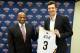 METAIRIE, LA - MARCH 17: The New Orleans Pelicans center Omer Asik is introduced to the media by General Manager Dell Demps after the team announced Asik had been acquired from the Houston Rockets in a three-team trade on July 15, 2014 at the New Orleans
