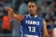 ISTANBUL, TURKEY - SEPTEMBER 5: Boris Diaw #13 of France directs his team mates during the game against Turkey at the 2010 World Championships of Basketball on September 5, 2010 at the Sinan Erdem Dome in Istanbul, Turkey. NOTE TO USER: User expressly ack