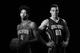 TARRYTOWN, NY - AUGUST 3: Aaron Gordon #00 and Elfrid Payton #4 of the Orlando Magic poses for a portrait during the 2014 NBA rookie photo shoot on August 3, 2014 at the Madison Square Garden Training Facility in Tarrytown, New York. NOTE TO USER: User ex