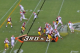 Murphy pressures the edge, allowing Orakpo (98) to stunt inside.