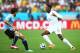 SAO PAULO, BRAZIL - JUNE 19: Danny Welbeck of England controls the ball against Alvaro Gonzalez of Uruguay during the 2014 FIFA World Cup Brazil Group D match between Uruguay and England at Arena de Sao Paulo on June 19, 2014 in Sao Paulo, Brazil. (Photo