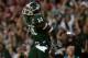 PASADENA, CA - JANUARY 01: Wide receiver Tony Lippett #14 of the Michigan State Spartans celebrates a touchdown in the fourth quarter of the 100th Rose Bowl Game presented by Vizio against the Stanford Cardinal at the Rose Bowl on January 1, 2014 in Pasa