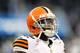 DETROIT, MI - AUGUST 09: Josh Gordon #12 of the Cleveland Browns warms up prior to the start of the preseason game against the Detroit Lions at Ford Field on August 9, 2014 in Detroit, Michigan. The Lions defeated the Browns 13-12 in a preseason game. (