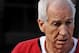 BELLEFONTE, PA - OCTOBER 09: Former Penn State assistant football coach Jerry Sandusky leaves the Centre County Courthouse after being sentenced in his child sex abuse case on October 9, 2012 in Bellefonte, Pennsylvania. The 68-year-old Sandusky was sente