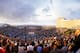 APRIL 1987: A general view of the ring outside during the fight between Sugar Ray Leonard and Marvin Hagler on April 6, 1987. Mandatory Credit: Mike Powell /Allsport