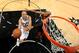 SAN ANTONIO, TX - JUNE 15: Tony Parker #9 of the San Antonio Spurs shoots against Ray Allen #34 of the Miami Heat during Game Five of the 2014 NBA Finals between the Miami Heat and San Antonio Spurs at AT&T Center on June 15, 2014 in San Antonio, Texas. N