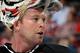 NEWARK, NJ - APRIL 11: Martin Brodeur #30 of the New Jersey Devils takes a break during the game against the New York Islanders at the Prudential Center on April 11, 2014 in Newark, New Jersey. The Islanders defeated the Devils 3-2 in the shootout. (Phot