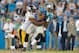 CHARLOTTE, NC - SEPTEMBER 21: Kelvin Benjamin #13 of the Carolina Panthers makes a catch against Ike Taylor #24 of the Pittsburgh Steelers during their game at Bank of America Stadium on September 21, 2014 in Charlotte, North Carolina. (Photo by Grant Hal
