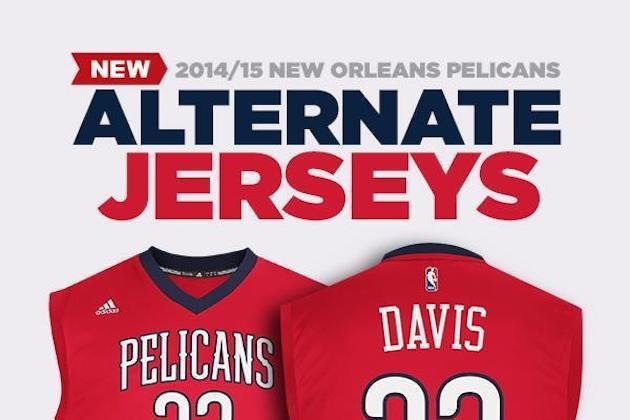 New Orleans Pelicans Leak 2014-15 Red Alternate Uniforms