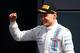 Bottas celebrates his second place at Silverstone.