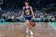 BOSTON, MA - 1986: John Stockton #12 of the Utah Jazz dribbles during a game circa 1986 at the Boston Garden in Boston, Massachusetts. NOTE TO USER: User expressly acknowledges and agrees that, by downloading and or using this photograph, User is consenti