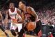 PORTLAND, OR - NOVEMBER 22: Derrick Rose #1 of the Chicago Bulls drives to the basket against the Portland Trail Blazers on November 22, 2013 at the Moda Center Arena in Portland, Oregon. NOTE TO USER: User expressly acknowledges and agrees that, by down