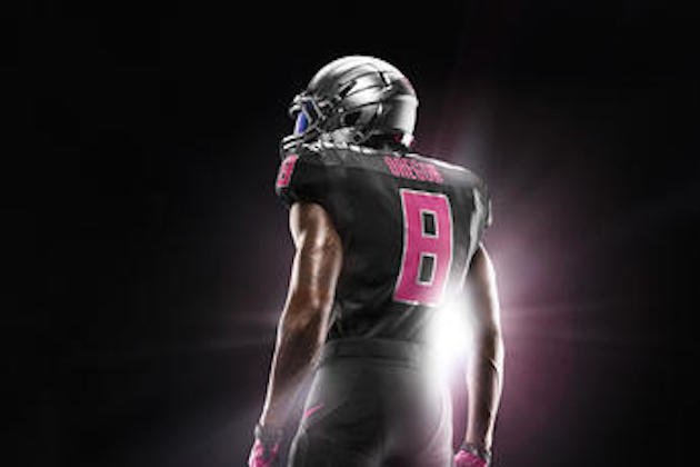 Oregon has taken breast cancer awareness to a brand new level with these  awesome uniforms