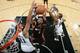 SAN ANTONIO, TX - JUNE 15: Dwyane Wade #3 of the Miami Heat is defended by Tim Duncan #21 of the San Antonio Spurs during Game Five of the 2014 NBA Finals at AT&T Center on June 15, 2014 in San Antonio, Texas. NOTE TO USER: User expressly acknowledges and
