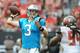 TAMPA, FL - SEPTEMBER 7: Quarterback Derek Anderson #3 of the Carolina Panthers throws a pass against the Tampa Bay Buccaneers in the third quarter at Raymond James Stadium on September 7, 2014 in Tampa, Florida. (Photo by Cliff McBride/Getty Images)