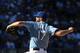 KANSAS CITY, MO - SEPTEMBER 21: Wade Davis #17 of the Kansas City Royals pitches in the eighth inning during a game against the Detroit Tigers at Kauffman Stadium on September 21, 2014 in Kansas City, Missouri. (Photo by Ed Zurga/Getty Images)