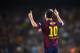 BARCELONA, SPAIN - OCTOBER 18: Lionel Messi of FC Barcelona celebrates after scoring his team's third goal during the La Liga match between FC Barcelona and SD Eibar at Camp Nou on October 18, 2014 in Barcelona, Spain. (Photo by David Ramos/Getty Images