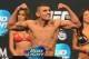 Dec 27, 2013; Las Vegas, NV, USA; Fabricio Camoes weighs-in for his UFC Lightweight Bout on December 28 at the MGM Grand Garden Arena. Mandatory Credit: Jayne Kamin-Oncea-USA TODAY Sports