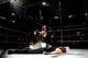 Bray Wyatt poses after knocking Dean Ambrose out.