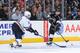 LOS ANGELES, CA - OCTOBER 16: Mike Richards #10 of the Los Angeles Kings passes the puck during a game against the St. Louis Blues at STAPLES Center on October 16, 2014 in Los Angeles, California. (Photo by Juan Ocampo/NHLI via Getty Images)