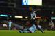 MANCHESTER, ENGLAND - OCTOBER 29: Moussa Sissoko of Newcastle United evades the tackle from Fernandinho of Manchester City to score their second goal during the Capital One Cup Fourth Round match between Manchester City and Newcastle United at Etihad Stad