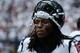 HOUSTON, TX - SEPTEMBER 15: DeAndre Hopkins #10 of the Houston Texans walks off the field during the game against the Tennessee Titans for a pass completion in overtime at Reliant Stadium on September 15, 2013 in Houston, Texas. (Photo by Scott Halleran
