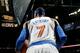 CLEVELAND, OH - OCTOBER 30: Carmelo Anthony #7 of the New York Knicks stands on the court during a game against the Cleveland Cavaliers on October 30, 2014 in Cleveland, Ohio. NOTE TO USER: User expressly acknowledges and agrees that, by downloading and/o