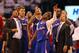 OKLAHOMA CITY, OK - MAY 13: Doc Rivers of the Los Angeles Clippers and Chris Paul #3 watch a video replay in the fourth quarter against the Oklahoma City Thunder in Game Five of the Western Conference Semifinals during the 2014 NBA Playoffs at Chesapeake