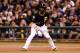 PITTSBURGH, PA - OCTOBER 01: Andrew McCutchen #22 of the Pittsburgh Pirates leads off of first in the fourth inning against the San Francisco Giants during the National League Wild Card game at PNC Park on October 1, 2014 in Pittsburgh, Pennsylvania. (P