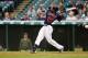 CLEVELAND, OH - SEPTEMBER 11: Michael Brantley #23 of the Cleveland Indians bats against the Minnesota Twins during the eighth inning of the second game a doubleheader on September 11, 2014 at Progressive Field in Cleveland, Ohio. The Indians defeated t