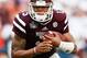 STARKVILLE, MS - OCTOBER 11: Dak Prescott #15 of the Mississippi State Bulldogs against the Auburn Tigers at Davis Wade Stadium on October 11, 2014 in Starkville, Mississippi. (Photo by Kevin C. Cox/Getty Images)