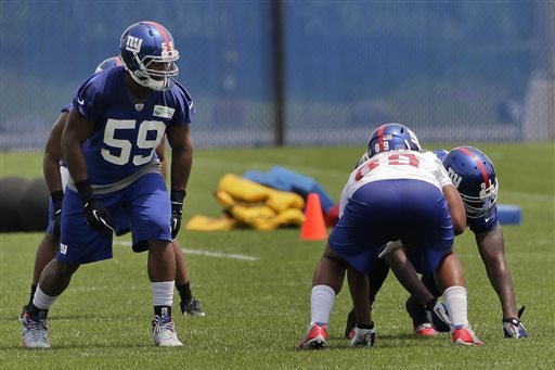 Giants rookie linebacker Derrick Kennard impressing early