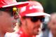SPA, BELGIUM - AUGUST 21: Kimi Raikkonen of Finland and Ferrari looks on during the unveiling of the Shell Eco-Marathon cars during previews ahead of the Belgian Grand Prix at Circuit de Spa-Francorchamps on August 21, 2014 in Spa, Belgium. (Photo by Ma