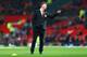 MANCHESTER, ENGLAND - NOVEMBER 29: Louis van Gaal manager of Manchester United signals prior to the Barclays Premier League match between Manchester United and Hull City at Old Trafford on November 29, 2014 in Manchester, England. (Photo by Clive Mason/