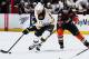 ANAHEIM, CA - DECEMBER 1: Milan Lucic (L) of the Boston Bruins controls the puck against Ryan Kesler (R) of the Anaheim Ducks on December 1, 2014 at Honda Center in Anaheim, California. (Photo by Debora Robinson/NHLI via Getty Images)